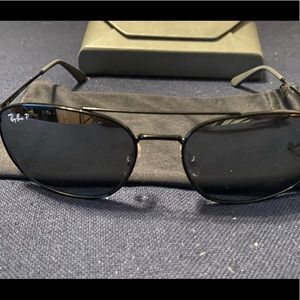 Ray-Ban RB 3654 002/82 60mm Black/ Silver Mirror Polarized Sunglasses
